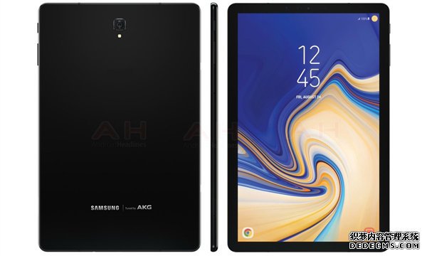 三星Galaxy Tab S4外觀曝光：正面無實(shí)體鍵、高屏占比