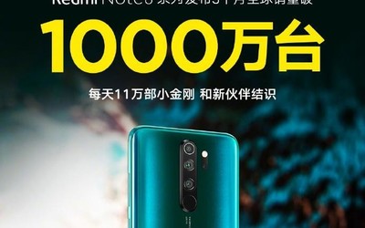 Redmi Note 8系列全球銷量突破1000萬臺(tái)！創(chuàng)造新紀(jì)錄