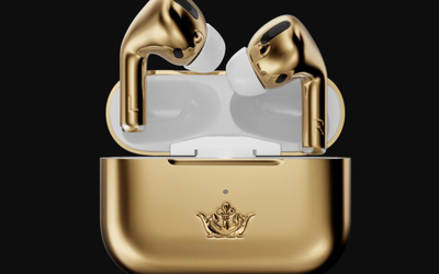 售價(jià)47萬(wàn)元！Caviar推出18K黃金訂制版AirPods Pro