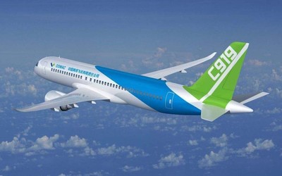 一二三航空今日正式揭牌 國產(chǎn)C919客機(jī)全球首家用戶