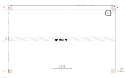 三星Galaxy Tab A7設計圖曝光：定位中端可能支持5G