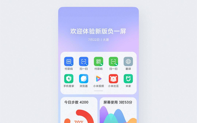 小米手機(jī)負(fù)一屏全新升級(jí) MIUI12引領(lǐng)通感可視化設(shè)計(jì)