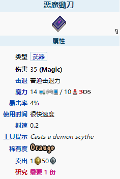 《泰拉瑞亞》惡魔鋤刀怎么樣